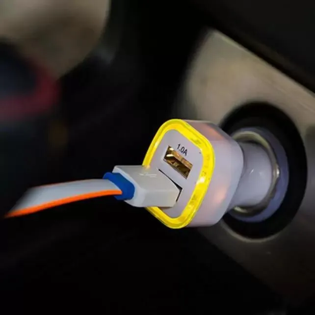 Cheaper LED Dual Usb Car Charger Vehicle Portable Power Adapter 5V 1A For Samsung S8 Note 8 charger