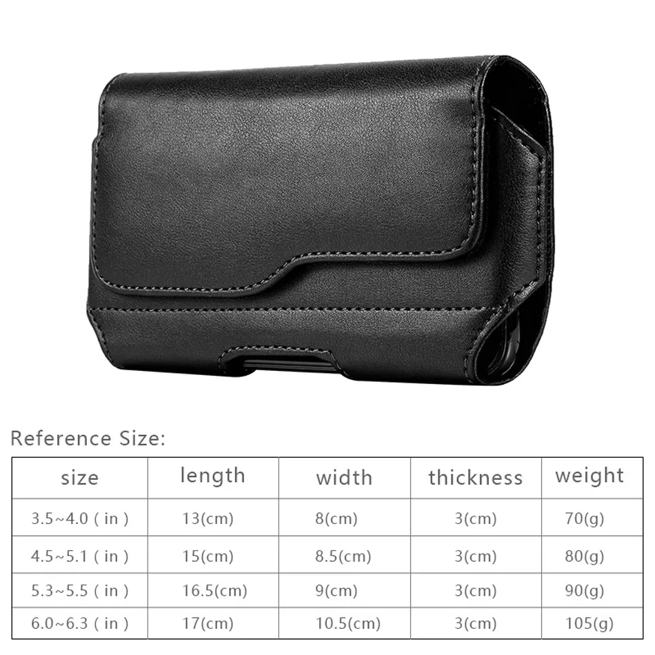 Clip Belt PU Leather Phone Cases For iPhone 13 14 15 Pro Max Universal 6.3 inch Samsung Waist Bag Flip Cover Case