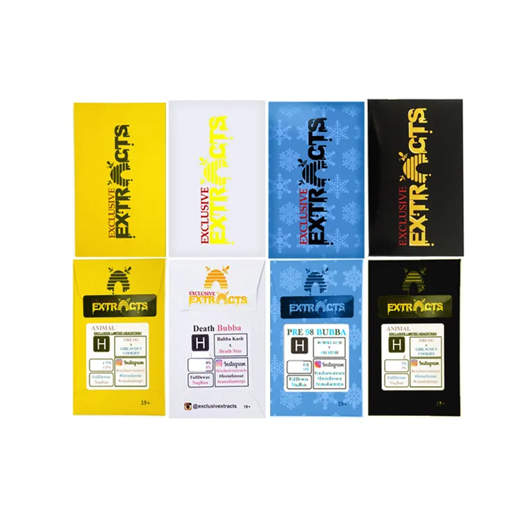 Envelope Shatter Paper Packing Assorted SD card Custom Coin Pack Strain Slim Packs Wax Concentrate Packaging