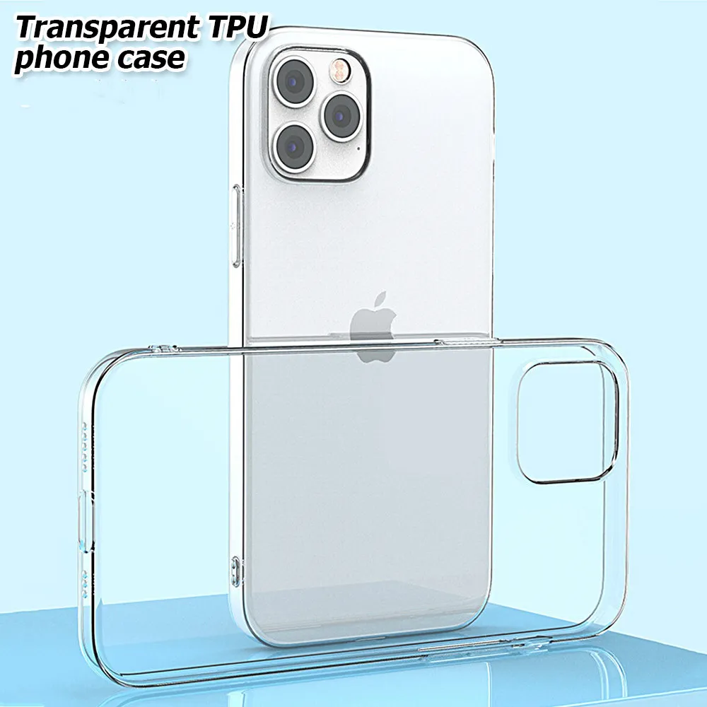 Ultrathin transparent Clear Soft TPU Phone Cases Crystal Shockproof Back Cover for iphone 14 13 12 mini 11 pro MAX X XS XR 8 7 plus