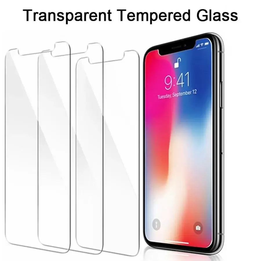 9H Tempered Glass Screen Protector for iPhone 15 14 13 Pro Max Samsung A51 A71 A52 A72 0.3mm Thickness With Retail Package