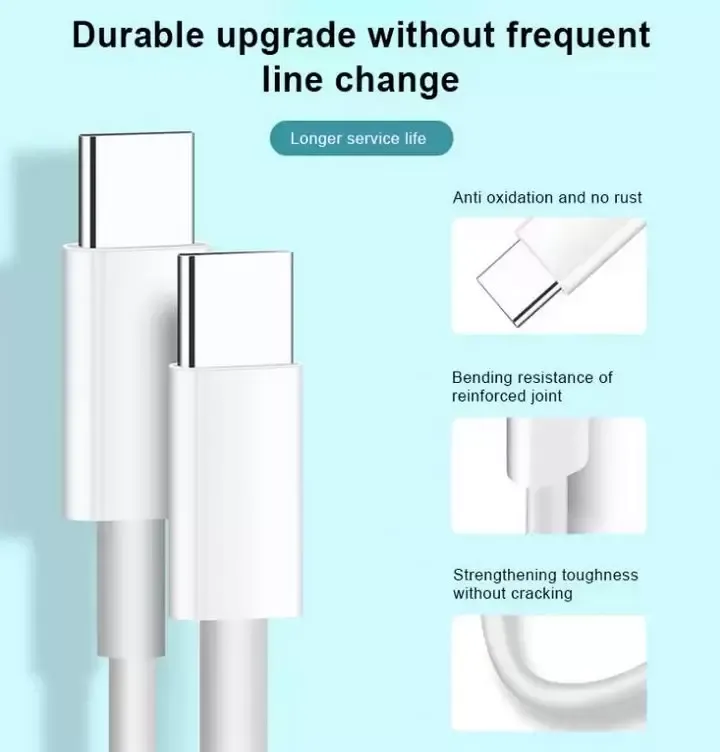 1m 3FT USB Type-C to Type-C Cables Fast Charging 60W Cable for 15 pro max with retail box