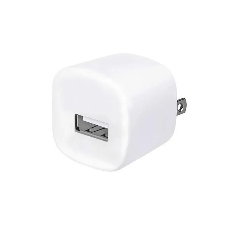 factory outlet square style 5v 1a us wall  usb plug phone adapter for samsung iphone 5 6 7 8 x android phone mp3