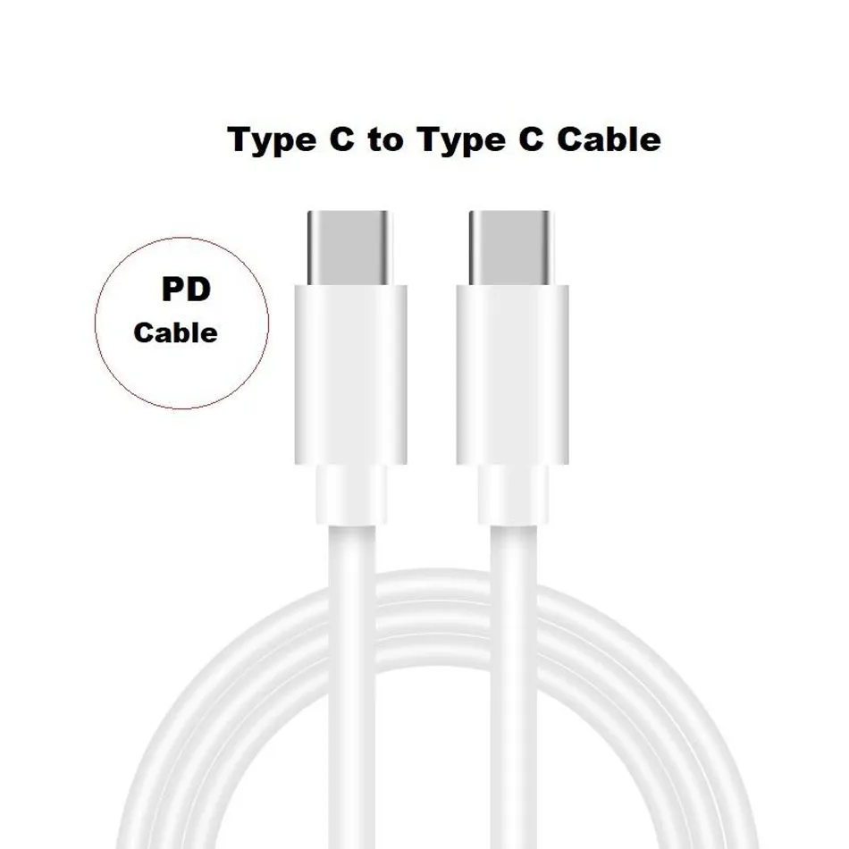 USB C To USB Type C Cables PD Fast Charging 65W for Macbook Samsung S23 S22 S21 Note 20 Quick Charge