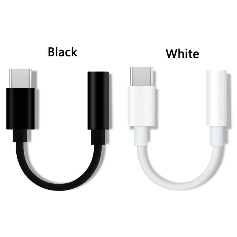 Type-C to 3.5mm Earphone cable Adapter USB-C male to AUX audio female Jack for Samsung S23 S22 ultra Z Flip S10 S20 S21 note 10 20 plus with chip