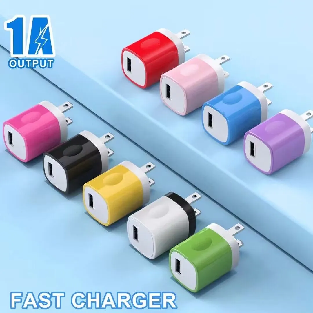 5V 2.1A 1A Travel Power Adapter Home Wall Charger Charging Plug for Samsung Huawei Universal Dual Single USB Ports Charging Charger