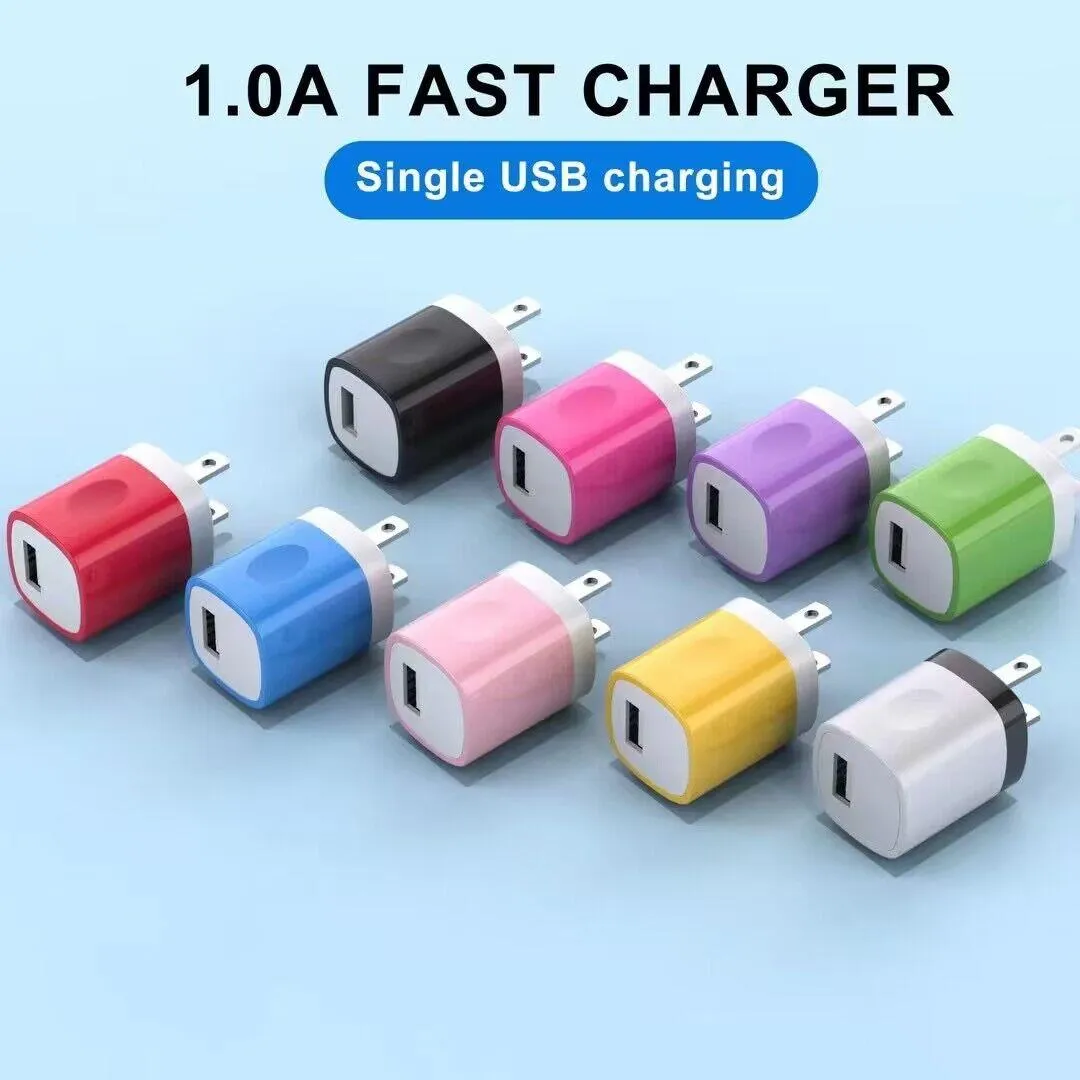 5V 2.1A 1A Travel Power Adapter Home Wall Charger Charging Plug for Samsung Huawei Universal Dual Single USB Ports Charging Charger