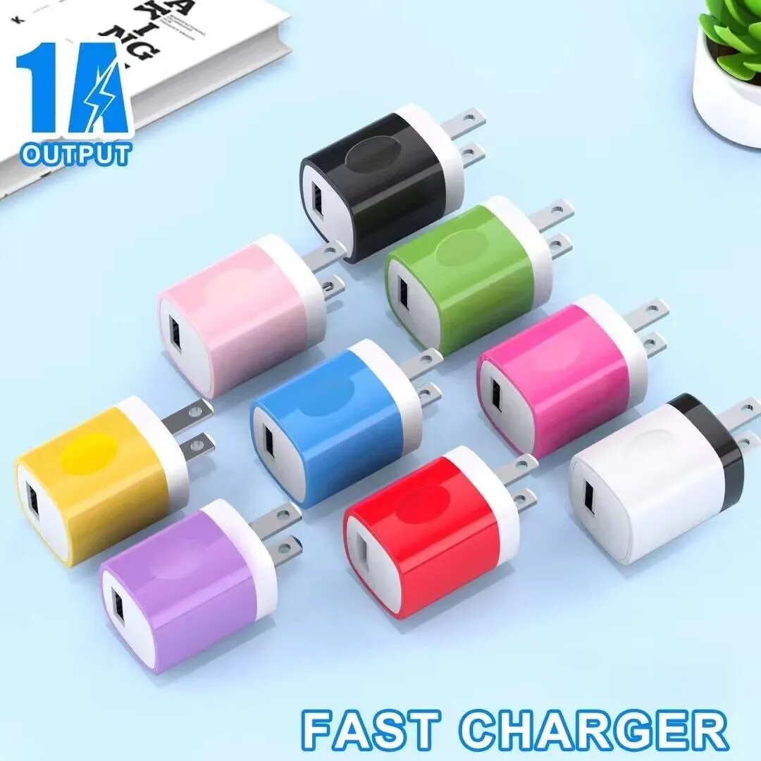 5V 2.1A 1A Travel Power Adapter Home Wall Charger Charging Plug for Samsung Huawei Universal Dual Single USB Ports Charging Charger