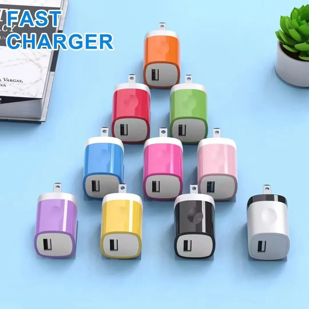 5V 2.1A 1A Travel Power Adapter Home Wall Charger Charging Plug for Samsung Huawei Universal Dual Single USB Ports Charging Charger