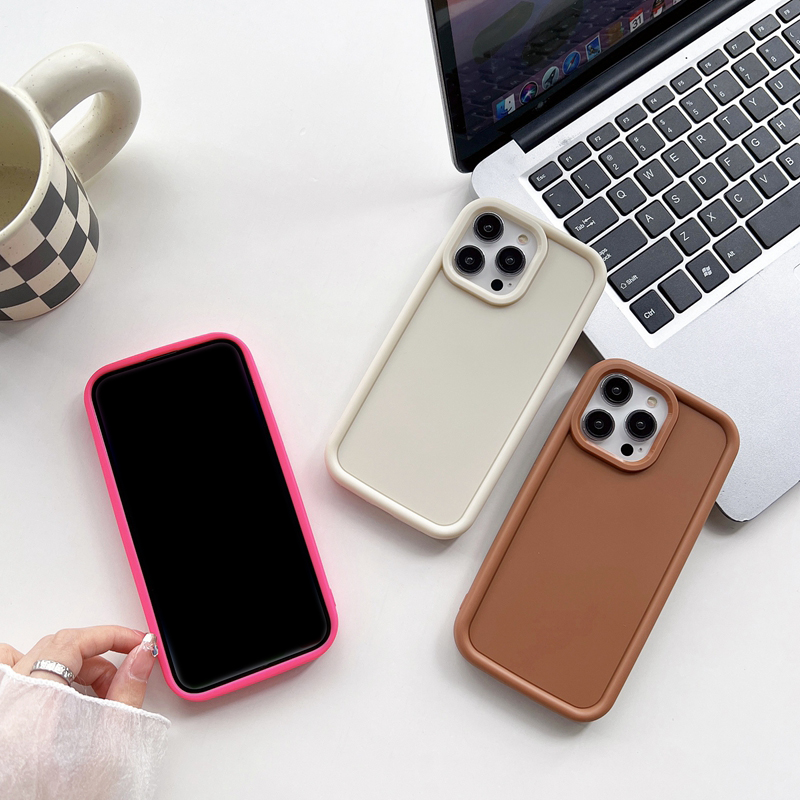 Plain Soft TPU Cases For Iphone 15 14 Pro Max Plus 13 12 11 X XS XR 8 7 Iphone15 Fashion Silicone Solid Color Black Rose Red Green Brown Mobile Phone Back Cover