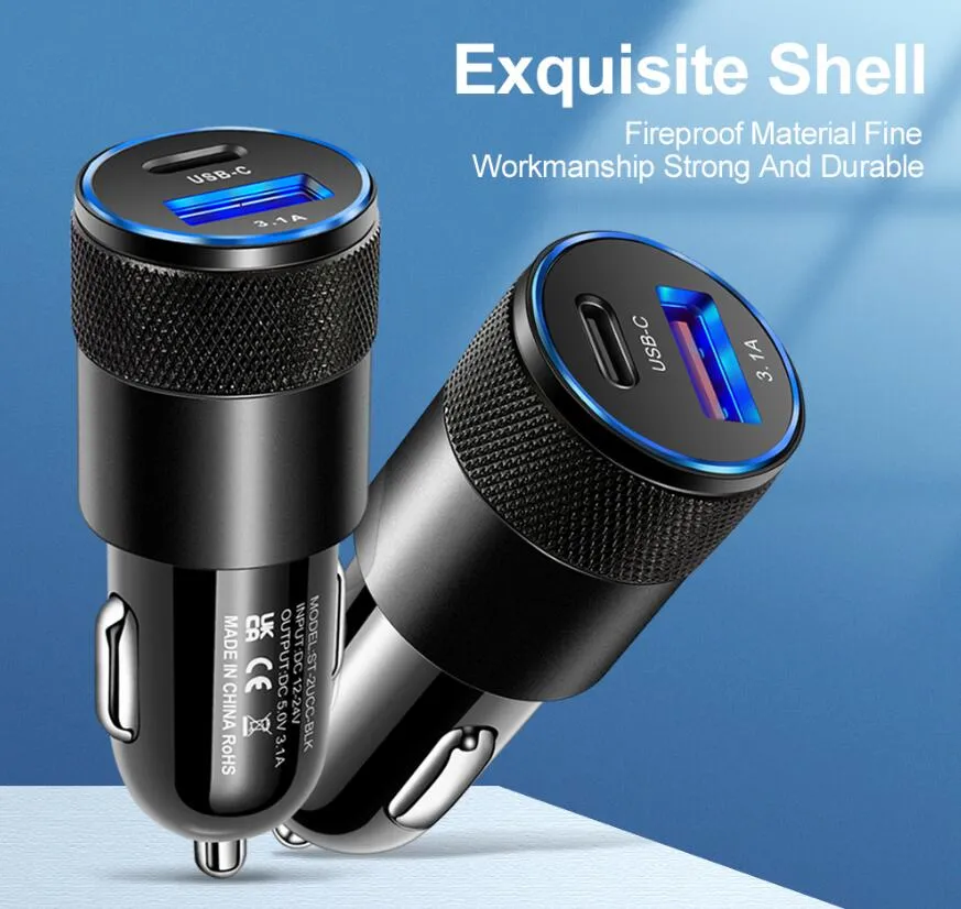 Quick 70W Car Charger Fast Charging Portable Battery Charger For Car Mobile Phone Car Charger For IPhone 11 12 13 14 XR