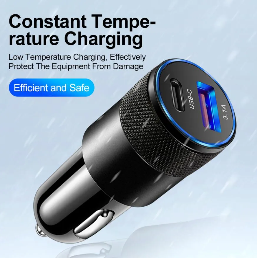 Quick 70W Car Charger Fast Charging Portable Battery Charger For Car Mobile Phone Car Charger For IPhone 11 12 13 14 XR