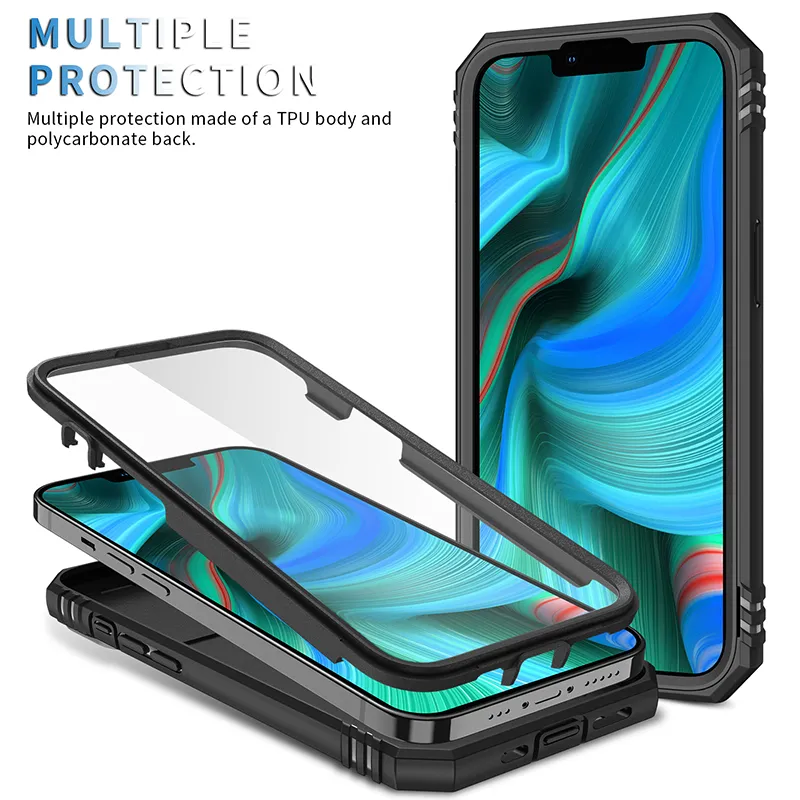 Heavy Duty Shockproof Phone Cases For Iphone 15 14 13 12 11 Pro Max Kickstand Magnetic Car Mount Xs Xr Xs X 8 7 6 Plus Slide Camera Multifunction Phone Case