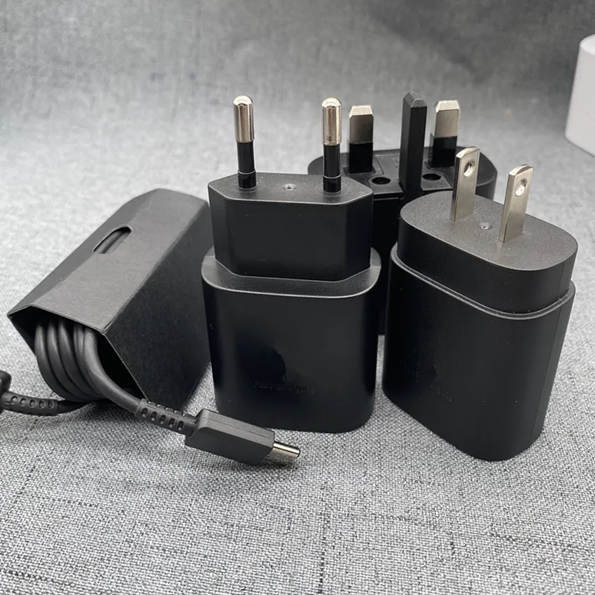 original logo 25W USB C PD Wall Charger adapters with Type C to C Cable for Samsung Super Quick Charging Adapter Fast Charging With retail packaging