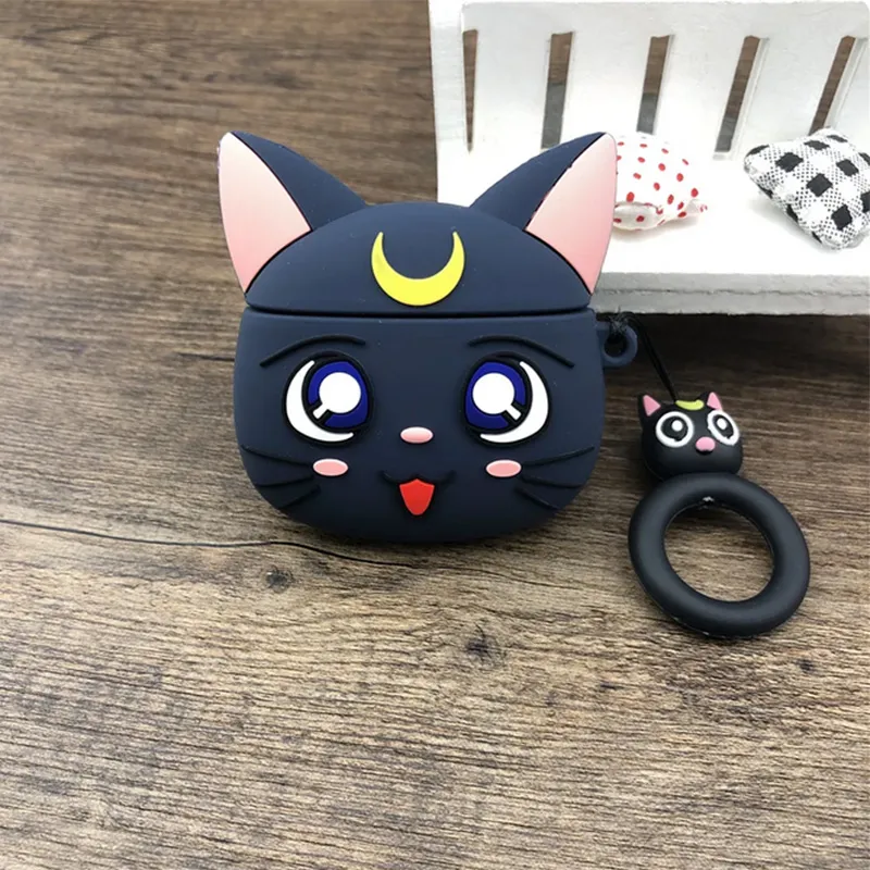 3D Silicone Case For Airpods 1 2 3 Pro Pro2 Cute Cartoon Protective Cover Animal Fruits Sports Cases