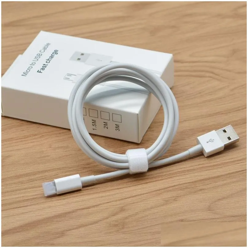 phone charging type c cable 1m high speed usb micro usb-c cable data sync  cable white 3ft 2.1a