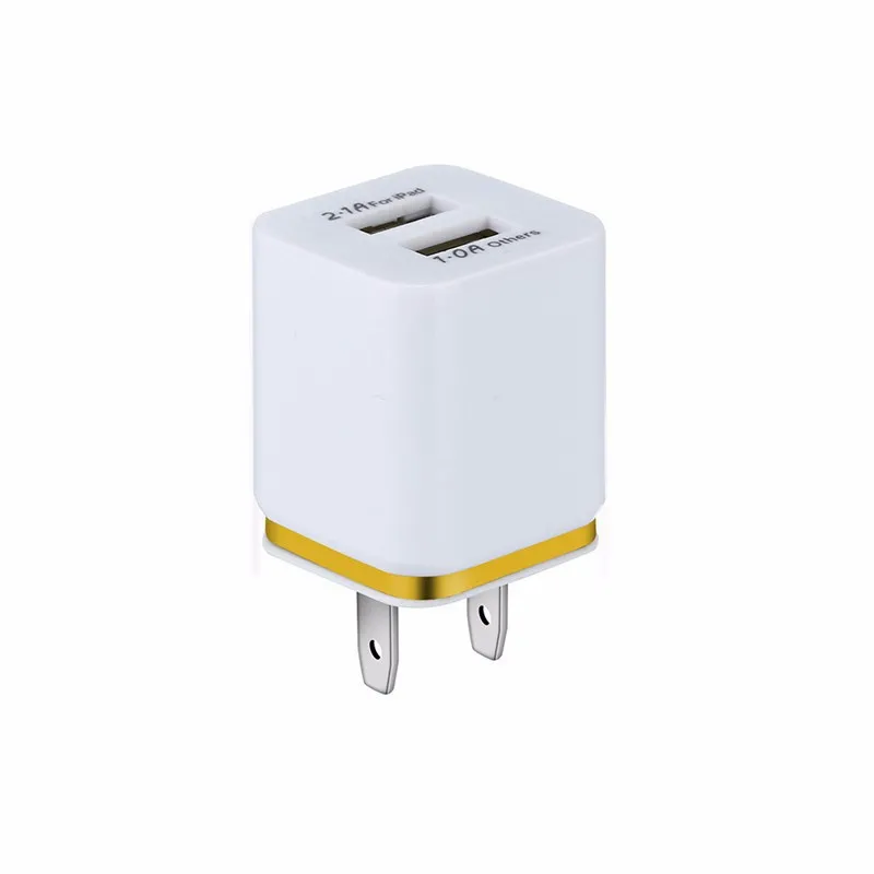 Fast Adaptive Wall Charger 5V 2.1A USB Power Adapter Cell Phone Chargers Phone Plug