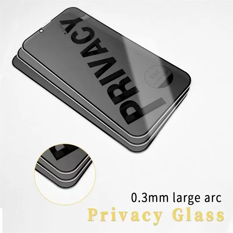 Anti-Spy Privacy Tempered Glass Screen Protector for moto xiaomi huawei samsung iphone 11 12 plus 13 14 15 16 pro max x xr 7 8 plus Private Film with package