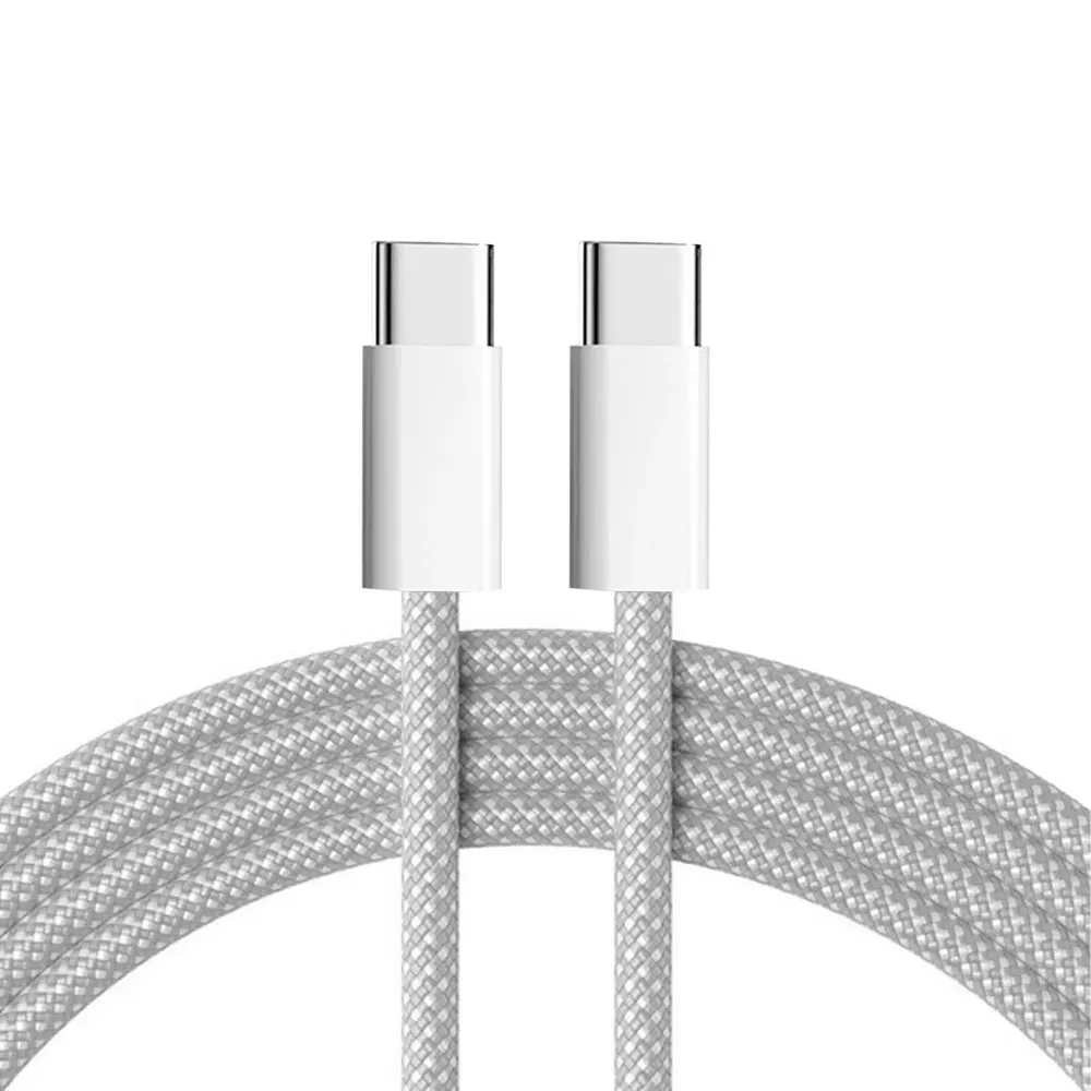 1M 2M 3M 60W Fabric Nylon 3A Type c to type c PD Cable USB C C-C Cables For Samsung S20 S22 S23 Xiaomi Huawe Phone