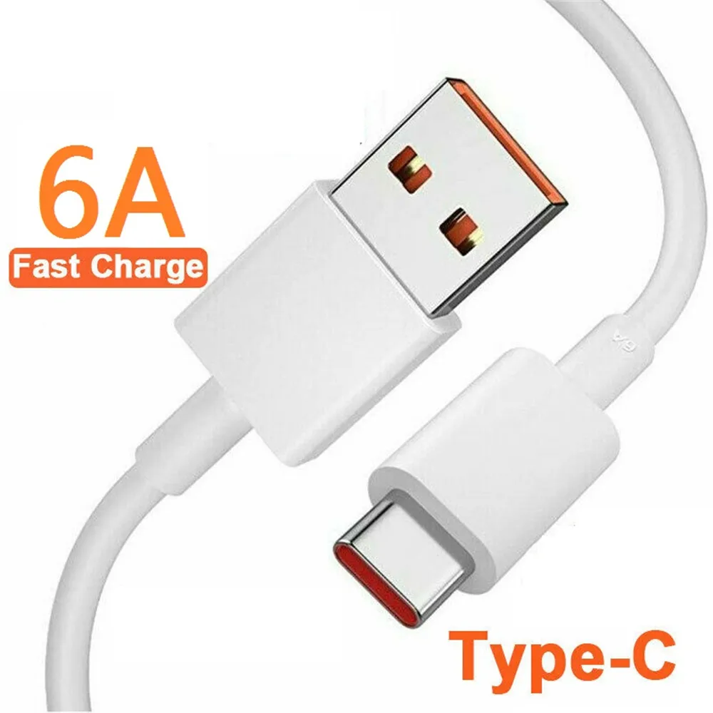 Fast Charge USB C cables 1m 3ft 6A Type-c USb Cable For Samsung S8 S9 S10 S20 S22 S23 note 20 htc xiaomi F1