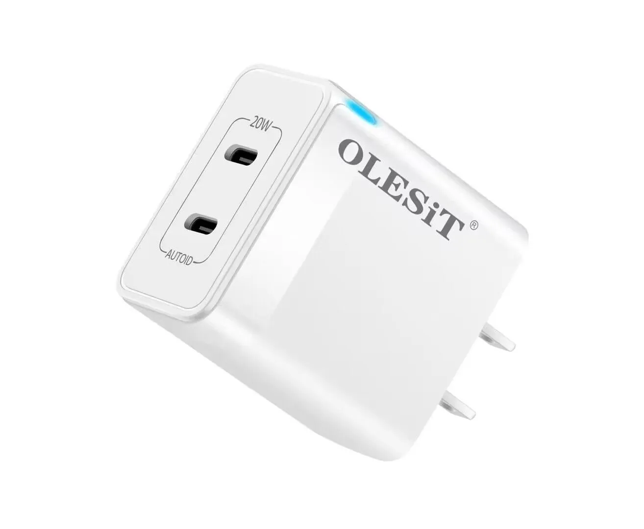 Olesit dual usb 20W PD 3.4A fast wall charger USB Type-c port 18w for iphone samsung S22 15 with retail box