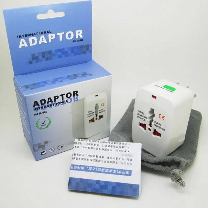 Universal Travel Adapter International World AC Power Adapter All in One DC Socket Charger Adaptors US EU UK extension Converter Plug