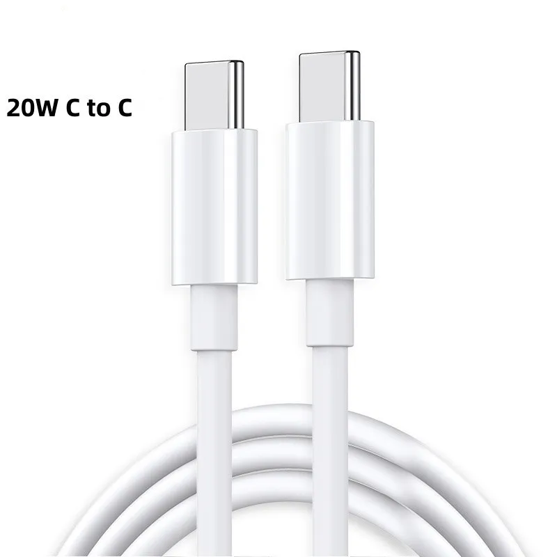 L to USB PD cables type c to type c cable Data Charging Cables 1M 3FT Cell Phone 5W Cords for iPhone 11 12 13 14 15 samsung xiaomi huawei phones