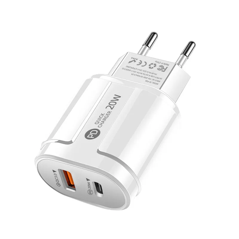 Fast Charging 20W USB C PD Wall Charger Eu US Type c Power Adapters For Ipad Iphone 15 11 12 13 14 Pro Samsung S22 S23 S24 htc lg android phone