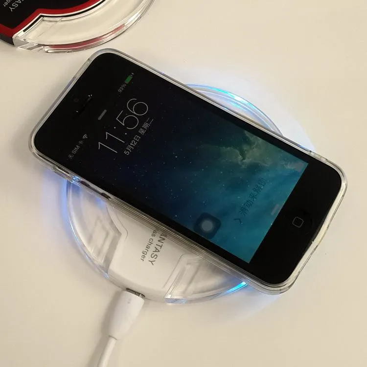 Cellphone Charger Charging Pad Mini for Samsung Note 5 S6 S7 Edge iPhone 6 PLUS HTC Nokia Qi Wireless chargers4048756