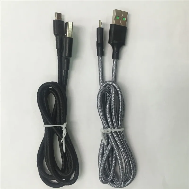 Braided USB Cables Type C V8 Micro 1M/3ft 2M/6ft 3M/10ft Data 2A Fast Charger Cable Cord Weave Rope Line And C To C Cable for For phone