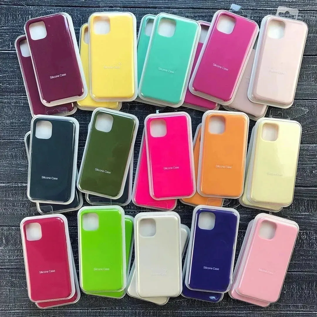 Silicone Phone Cases for iPhone 15 Pro max Skin Friendly Phone Cover for iPhone 14 Plus 13 12 Pro