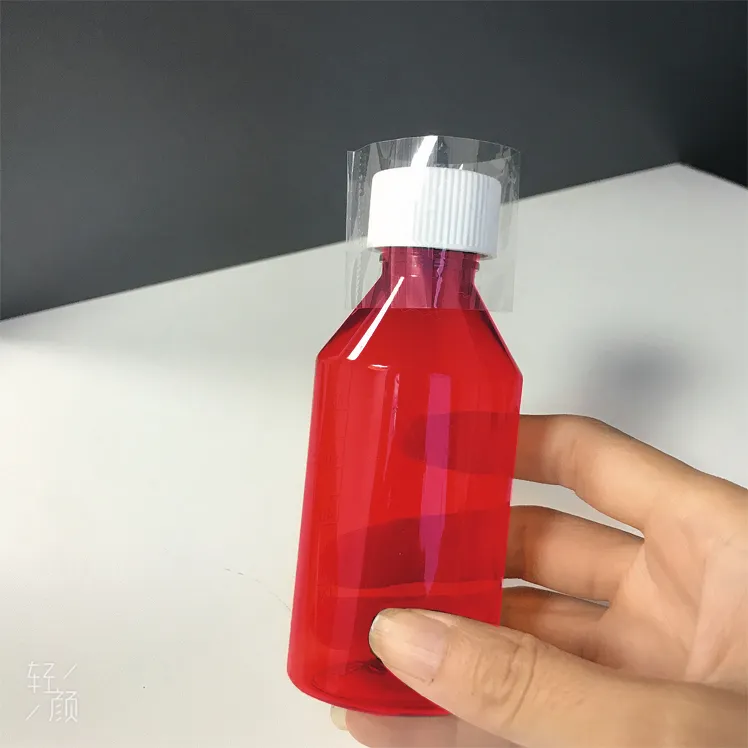 Empty 1000mg High Sweet Thclean Syrup Plastic Bottle Sticker Label Sticker Paper Custom Logo 100ml Plastic Sticker Labels cough syrup container Kaw Og