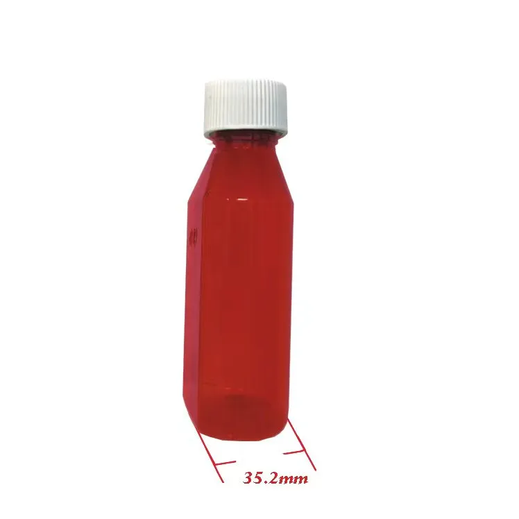 Empty 1000mg High Sweet Thclean Syrup Plastic Bottle Sticker Label Sticker Paper Custom Logo 100ml Plastic Sticker Labels cough syrup container Kaw Og