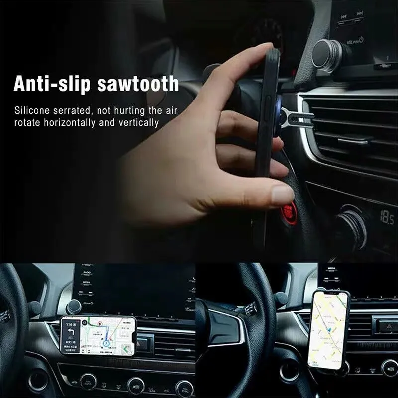 3-in-1 Multipurpose Mobile Phone Bracket Holder 360 Degree Rotation Cell Phone Ring Stand for Car Home