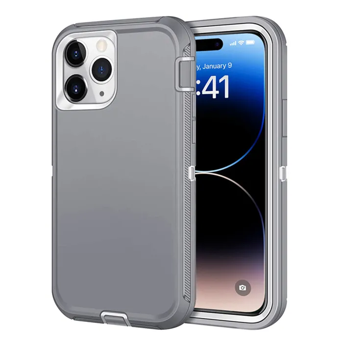 Have OtterrBox Logo Defender Case For iPhone 15 15 Pro Max 14 13 12 11 Xs Max XR Xs X 7 8 Plus Military Grade Shockproof Case Heavy Duty Hybrid Robot Phone Case & Belt Clip