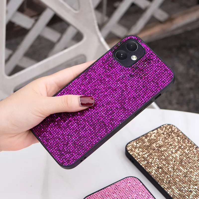 Luxury Bling Glitter Cases For Iphone 15 Plus 14 Pro Max 13 12 11 XS MAX XR X 8 7 Iphone15 Phone Shinny Sparkle Foil Fashion Soft TPU Girls Lady Women Mobile Phone Cover Skin