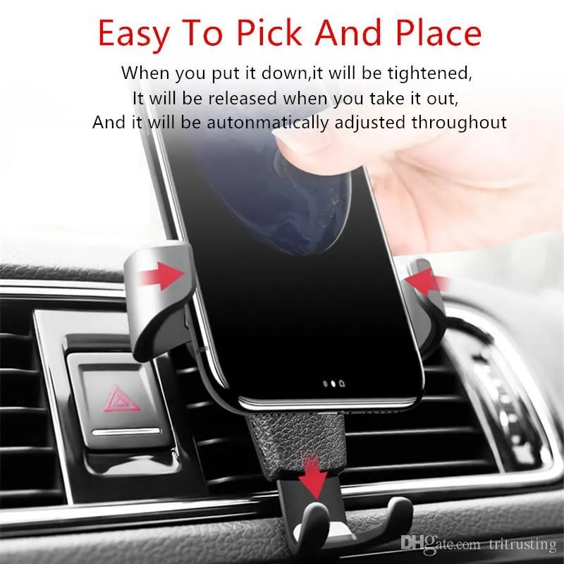 Gravity Car Holder For Phone in Car Air Vent Clip Mount No Magnetic Mobile Phone Holder Cell Stand Support For smartphones MQ50