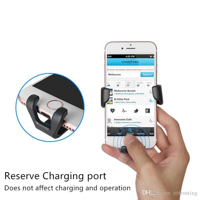 Gravity Car Holder For Phone in Car Air Vent Clip Mount No Magnetic Mobile Phone Holder Cell Stand Support For smartphones MQ50