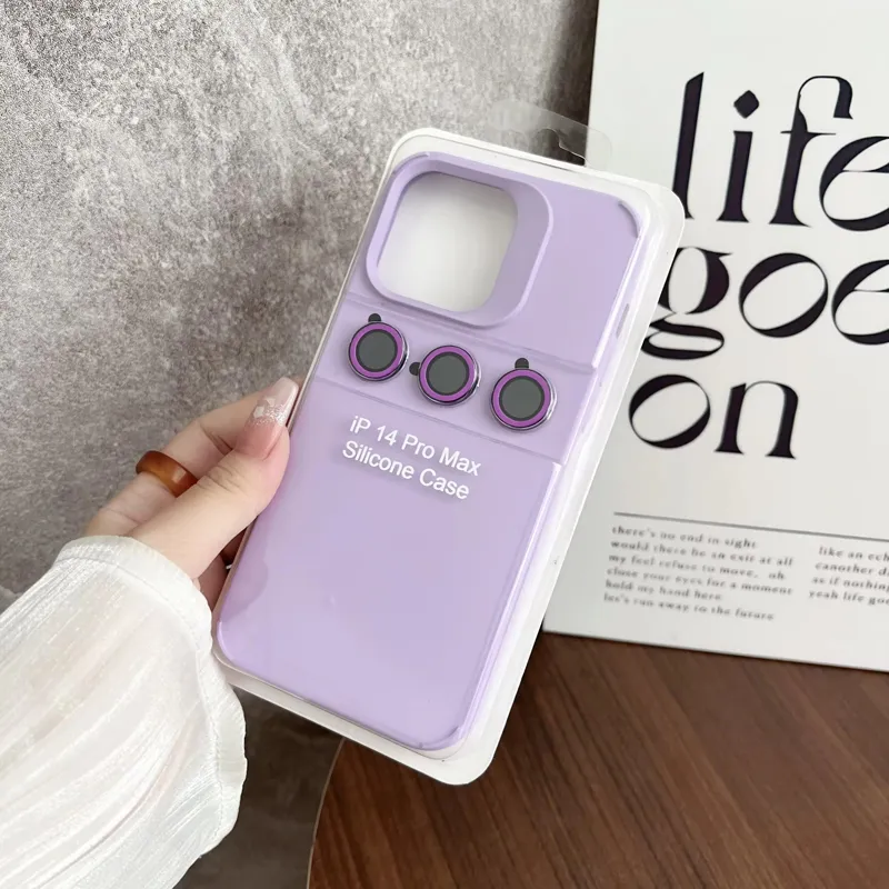 silicone phone case with lens film set for iphone new style tpu phone back cover for iPhone 16 15 14 13 12 ful case