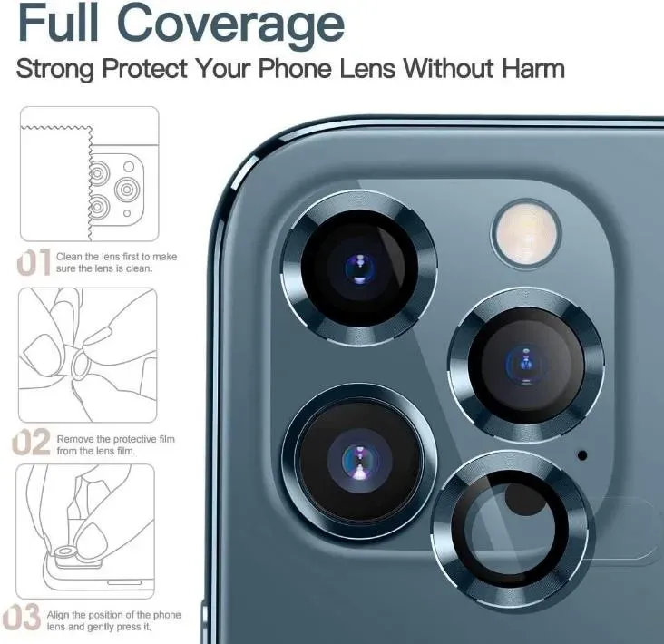 Eagle Eye Mobile Phone Camera Lens Protector for iphone 11 12 mini 13 14 15 pro max with box package