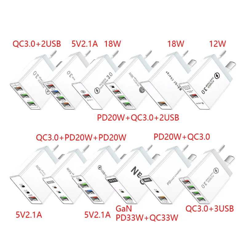 OEM Quality 20W PD Type C USB Chargers Fast Charging EU US Plug Adapter Charger With Retail Box Green Sticker for Adrian Dema