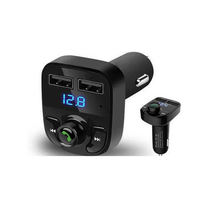 FM50 X8 FM Transmitter Aux Modulator Bluetooth Car Kit Bluetooth Handsfree Car Audio Receiver MP3 Player with 3.1A Quick Charge Dual USB Car C with Box