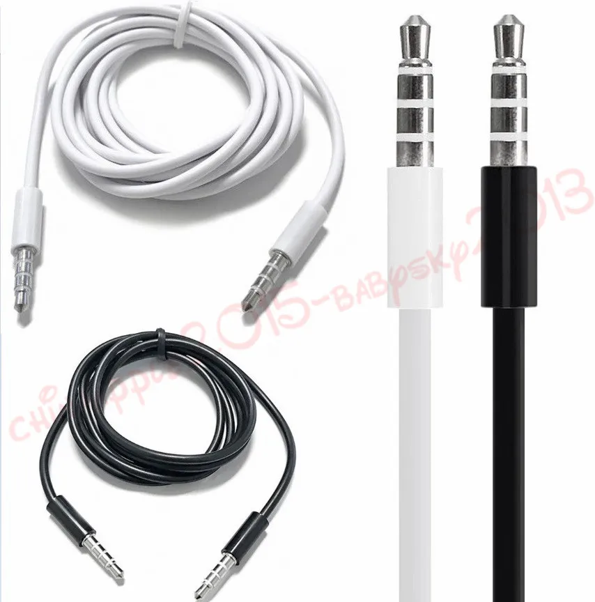 Car stereo Auxiliary Audio Cable 1m 2m 3m 3.5mm Male aux Cord line for mpspeaker headphone