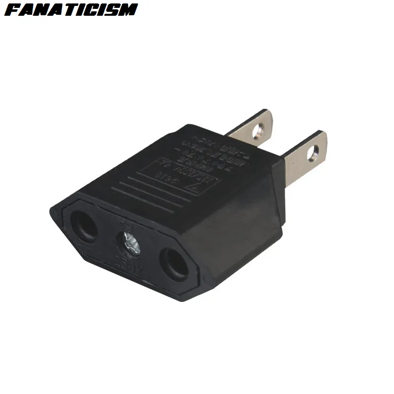 Fanaticism International Universal USA America Electrical Plug EU To US Plug Adapter Converter US Travel AC Power Plug Adaptor