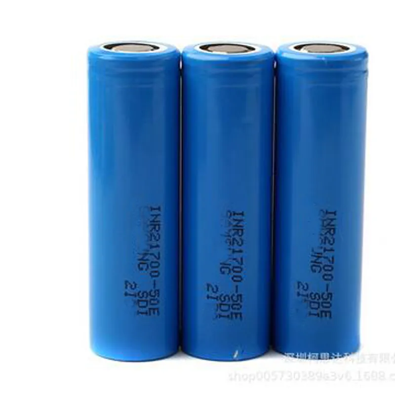 High Quality INR21700 50G 50E 5000mAh 21700 Battery 35A 3.7V Grey Blue Drain Rechargeable Lithium Batteries Cell For Samsung VS 30T 40T