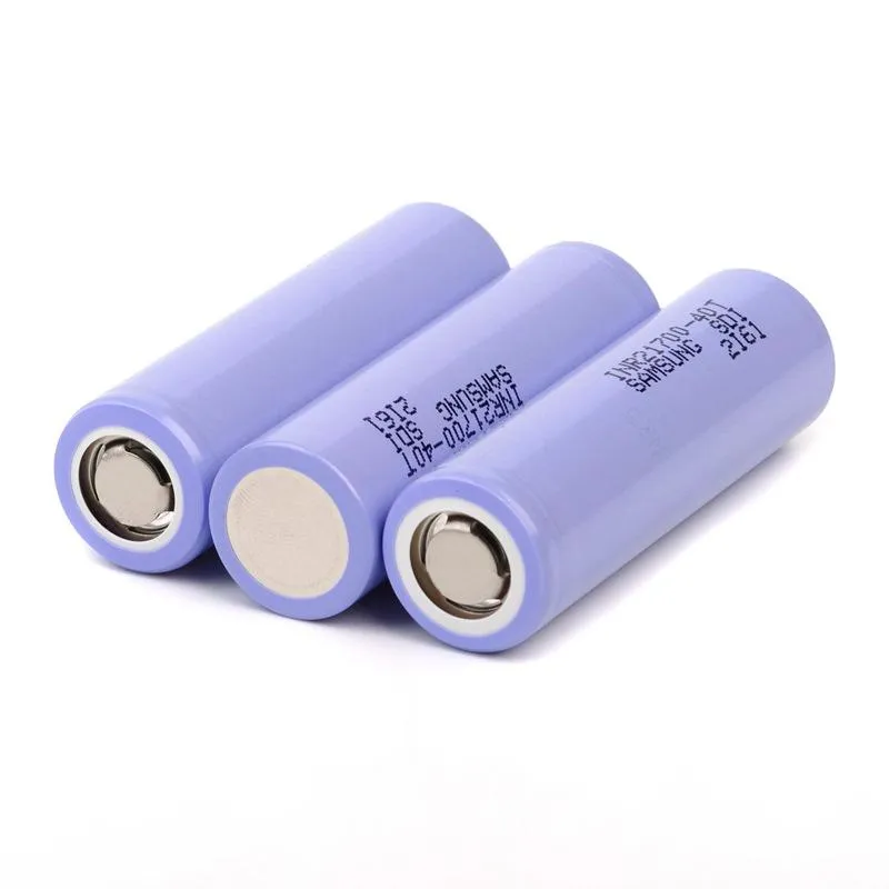 High Quality INR21700 30T 3000mAh 40T 4000mAh 21700 Battery 35A 3.7V Grey Blue Drain Rechargeable Lithium Batteries For Samsung In Stock