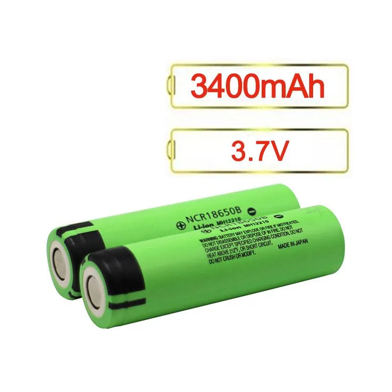 Top Quality NCR18650B 18650 Battery 3400mAh 18650B 18650 3.7V Li-ion Batteries