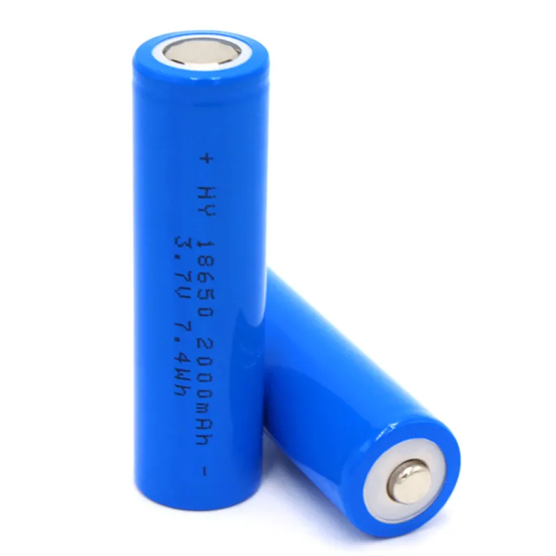 NEW 2600mah 18650 Batteries HY18650 3.7V Discharge Lithium Rechargeable Battery with Flat and Sharp