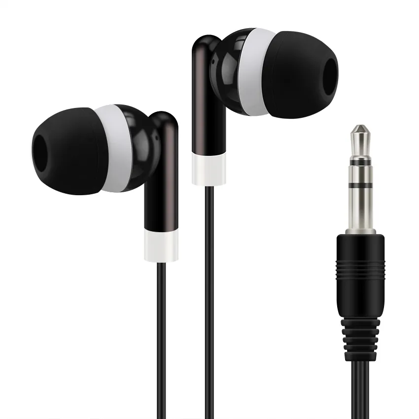 Earphones Headset 3.5mm Plug Disposable Earbuds for School Gift Museum Concert MP3 MP4 Mobile Phone