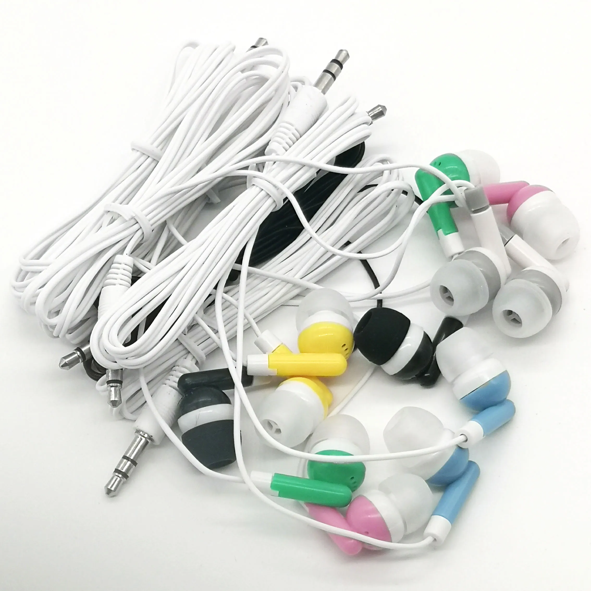 Bulk Earbuds Headphones Wholesale Earphones Disposable Ear Buds earphone Headphones for School Classroom Libraries Hospitals for Theatre Museu